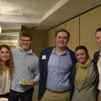 Current GVSU students with Seidman alumni.